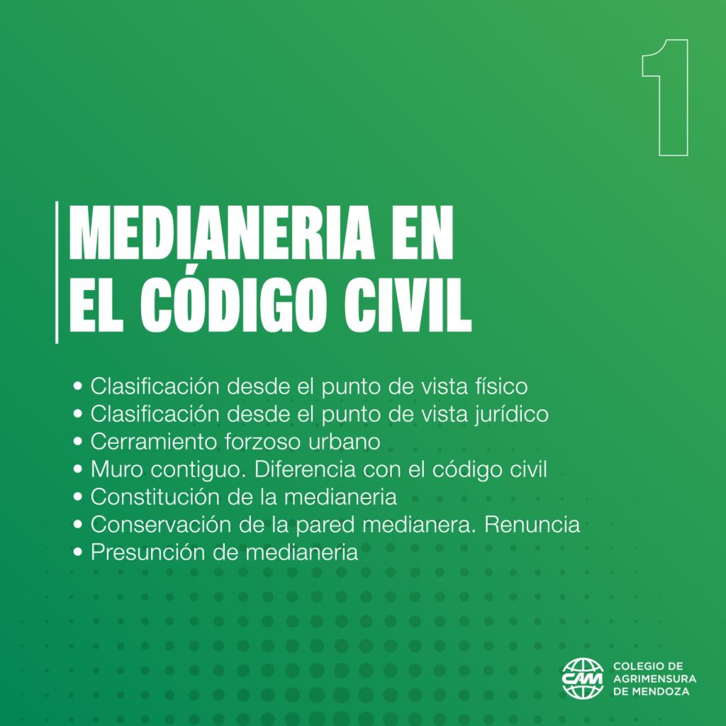 Taller Virtual de Medianería - Colegio de Agrimensura de Mendoza