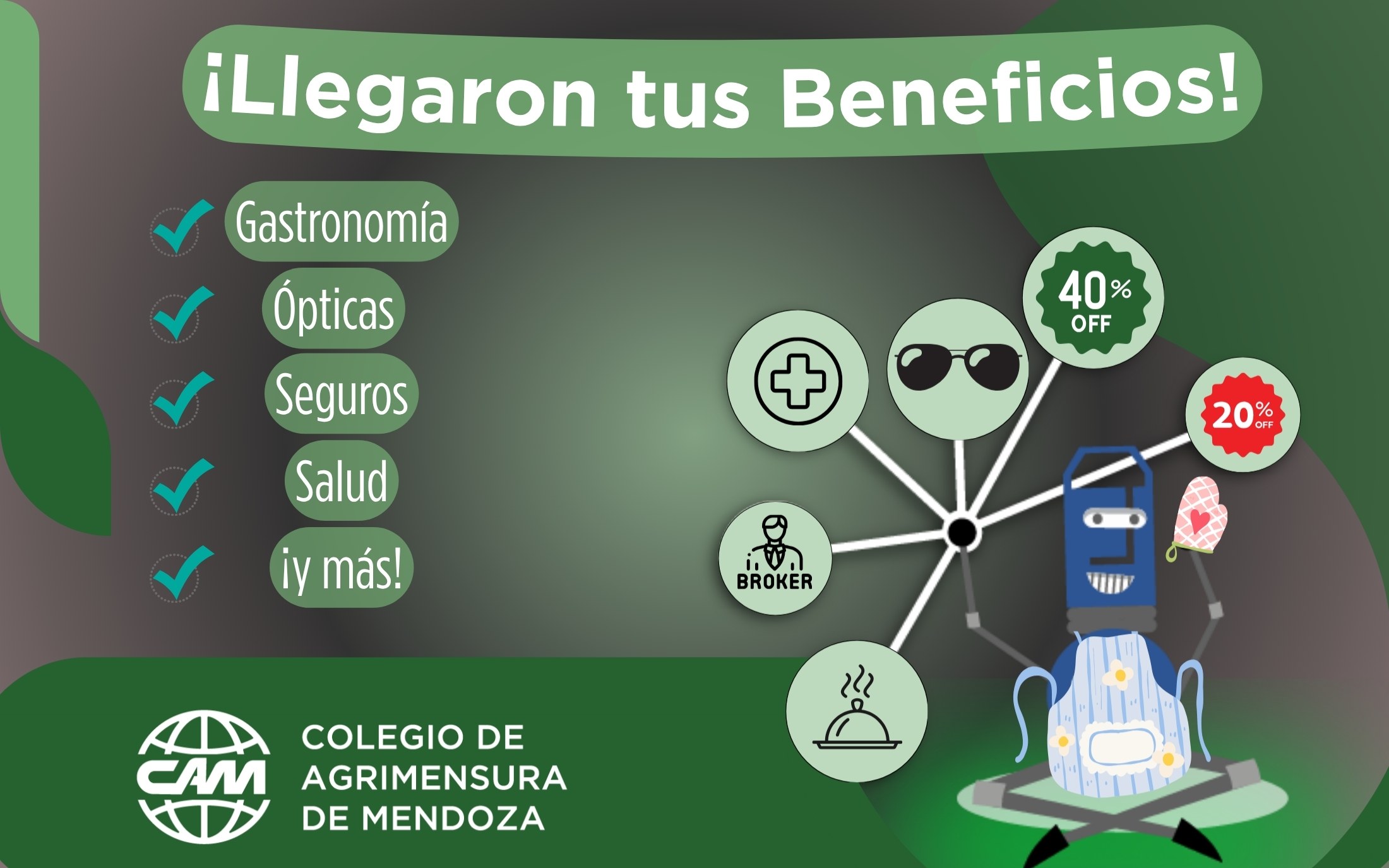 Accedé a beneficios y descuentos: el CAM te acerca su lista de empresas y comercios amigos