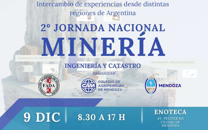 El CAM será anfitrión de la 2° Jornada Nacional de Minería, Ingeniería y Catastro