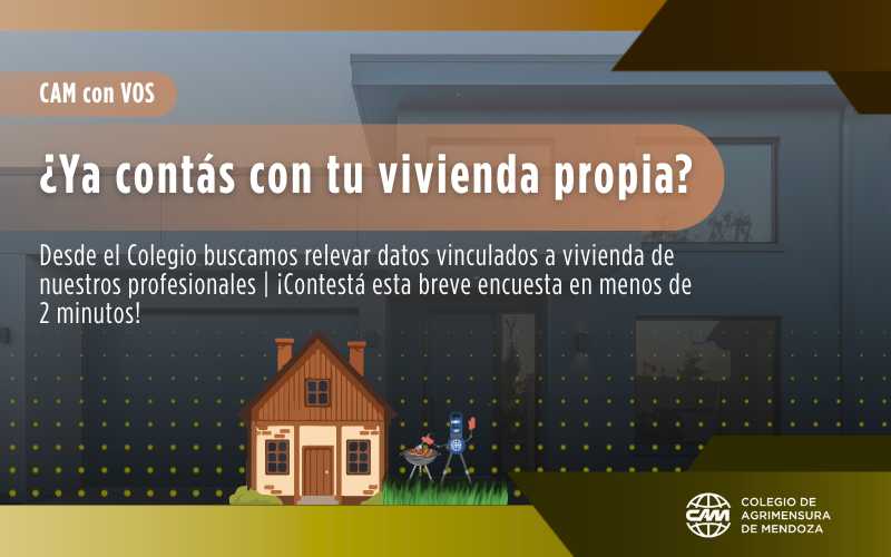El CAM releva información sobre acceso a la vivienda entre sus matriculados