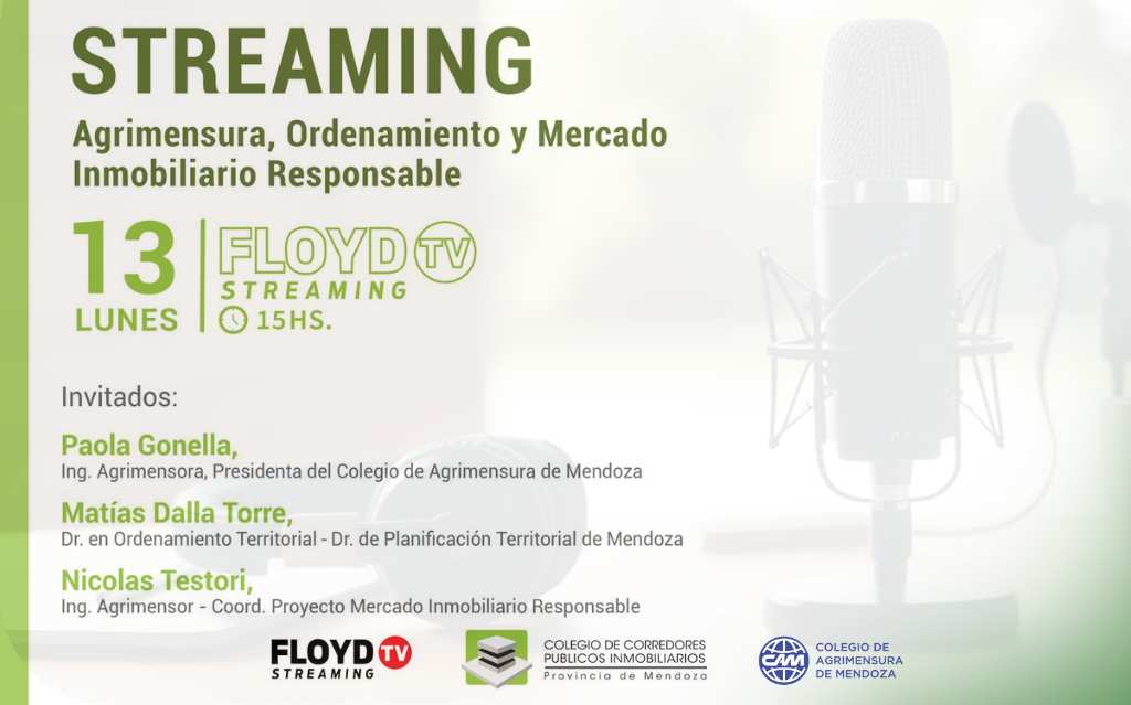 Streaming - Colegio de Agrimensura de Mendoza
