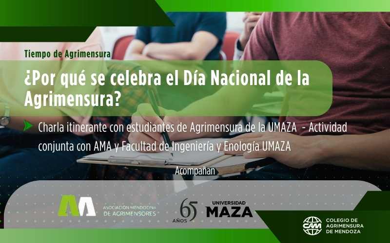 Charla en la UMAZA sobre «Por qué se celebra el Día Nacional de Agrimensura» | Destinada a estudiantes