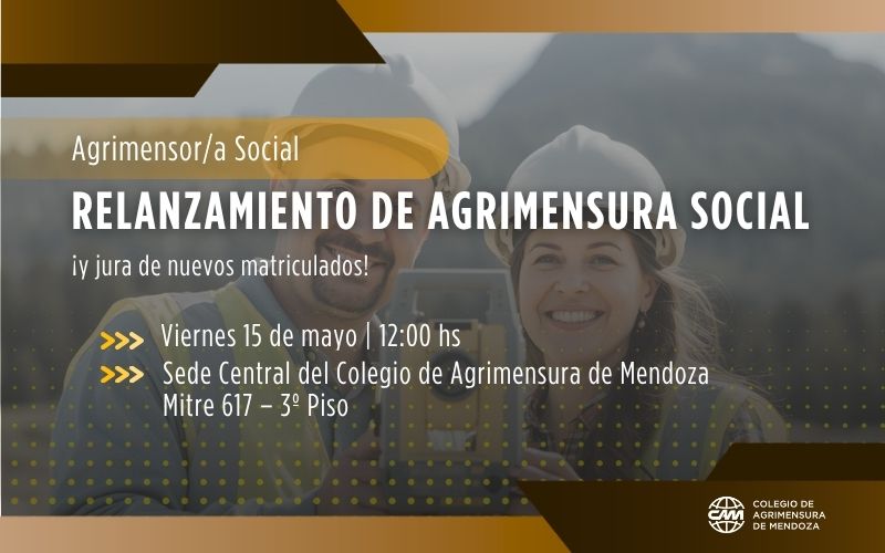 Relanzamiento de Agrimensura Social